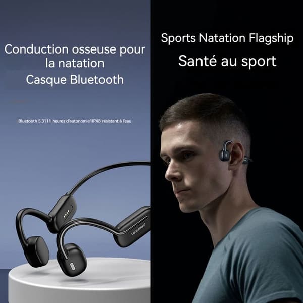 Benledning via benledning - INN - IPX8 - Bluetooth 5.3 - 32 GB - 11 timmars batteritid