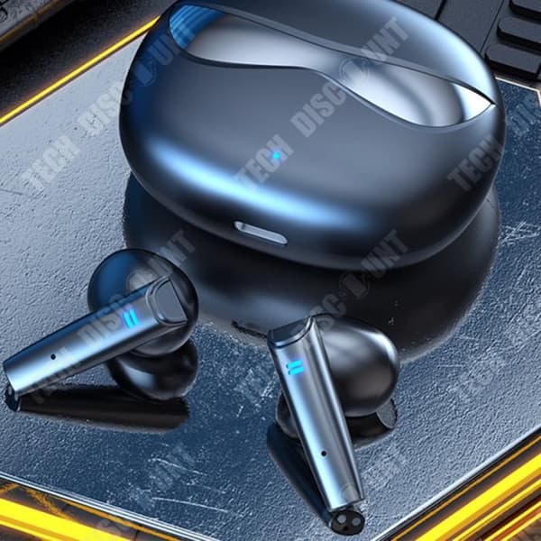 TD® trådlösa Bluetooth-hörlurar Bluetooth 5.2 Intelligent brusreducering Vatten- och dammbeständig låg latens