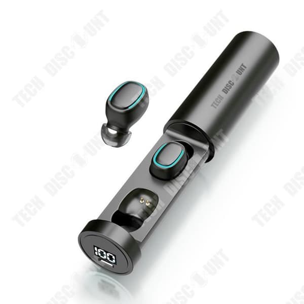 TD® Wireless Bluetooth 5.1 In-Ear-hörlurar Lågt brus och vattentät Mini Smart Digital Display