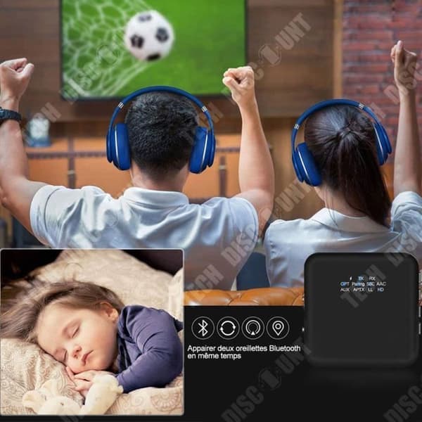 TD® Bluetooth 5.0 Aux-adapter Bluetooth-mottagare 2-i-1 Bluetooth-adapter Bluetooth 5.0-sändare