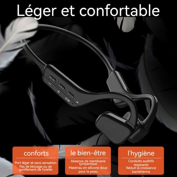 TD® benledningshörlurar bluetooth sport vattentät billiga trådlösa hörlurar vattentät hörlur diskret