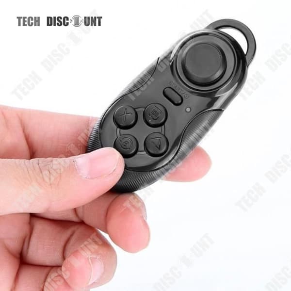 Svart vit blå 3D virtuell verklighetshjälm, smart telefonhörlurar, Bluetooth spel fjärrkontroll kontroller.