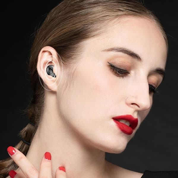 TD® trådlösa Bluetooth-hörlurar-Bluetooth 5.0-Brusreducering-Digital display