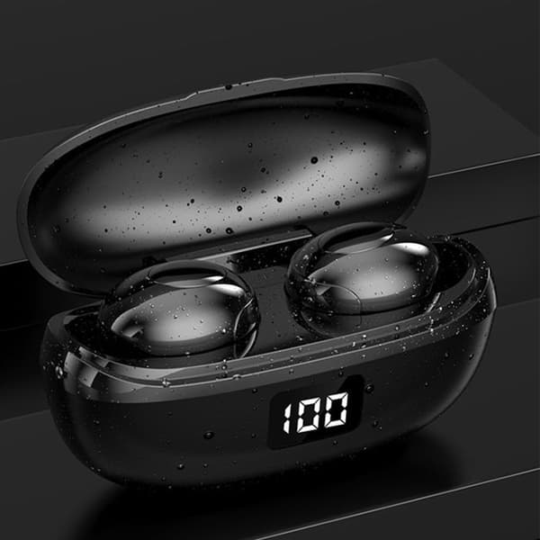 TD® trådlösa Bluetooth-hörlurar-Bluetooth 5.0-Brusreducering-Digital display