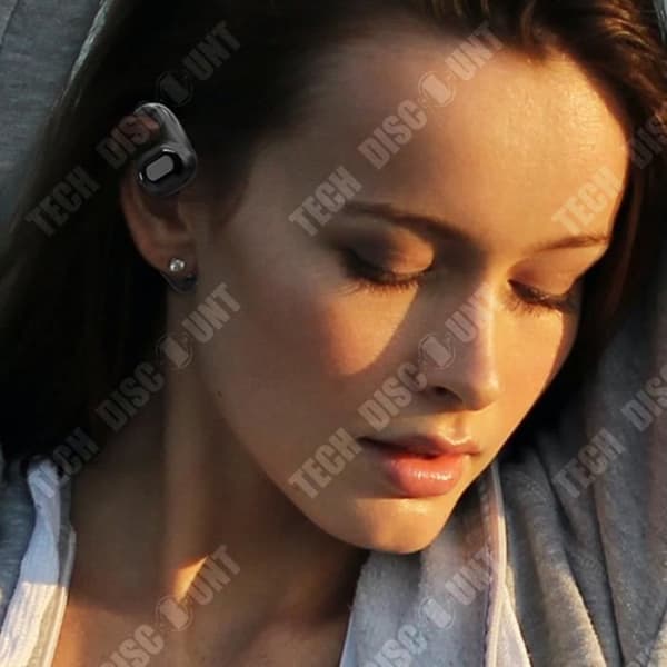 TD® Bluetooth-headset, öronmonterat batteri med lång livslängd, sporthörsnäcka för benledning