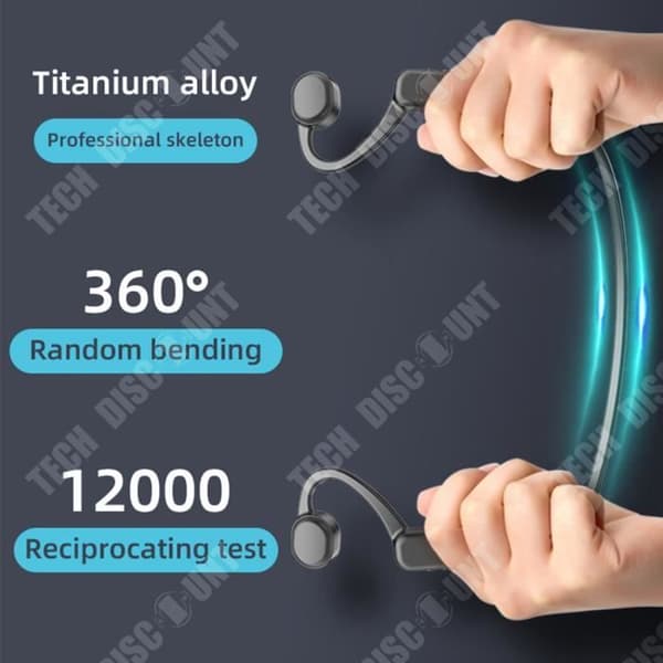 TD® Benledning Bluetooth-headset 230mAh Magnetisk laddning Inbyggt 32G-minne Kraftfull batteritid