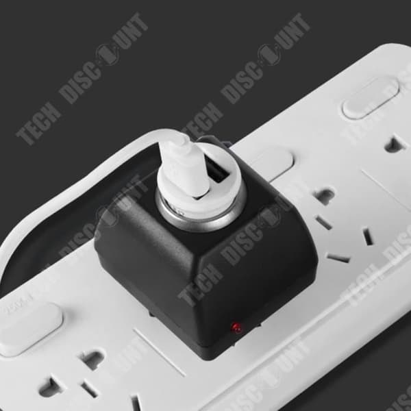 TD® hushållscigarettändare 220v till 12v multiskydd kompatibel med ett brett utbud av intelligent shuntutrustning
