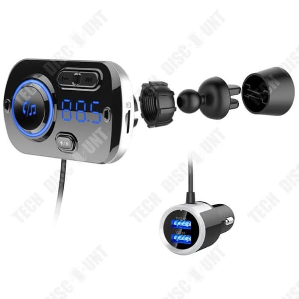 TD® Bluetooth 5.0 Inbyggd sändare Röstassistent Handsfree-samtal Stöd för TF-kort och USB-minne