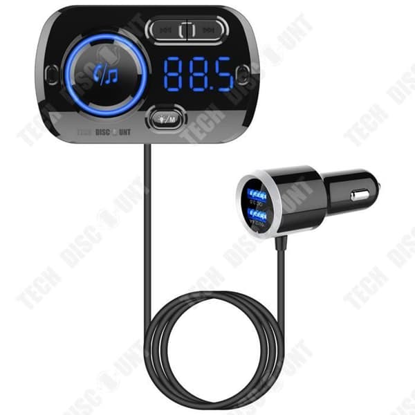 TD® Bluetooth 5.0 Inbyggd sändare Röstassistent Handsfree-samtal Stöd för TF-kort och USB-minne