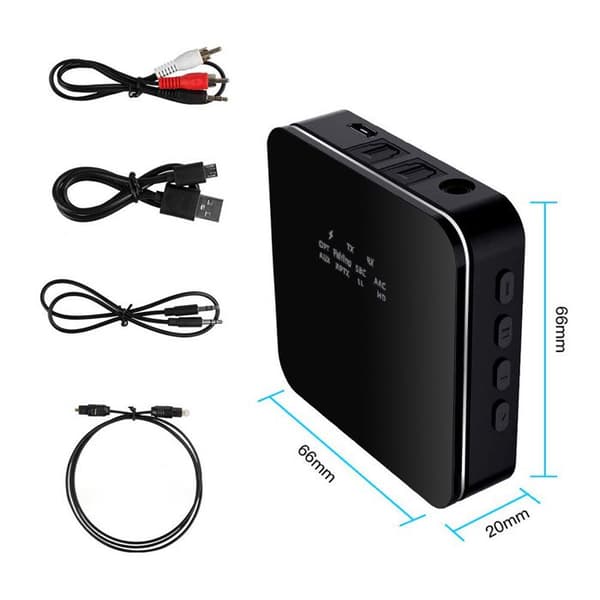 Bluetooth-adapter - TD - V5.0 - Stort batteri - Multi-port - 10 meters räckvidd