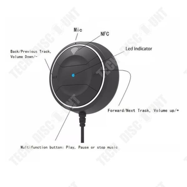 TD® Bil Bluetooth Hands-Free Bil Bluetooth Audio Receiver Bil Bluetooth AUX