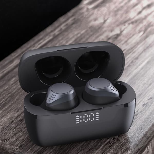 I® Trådlösa hörlurar In-ear Bluetooth-headset, brusreducering, pekkontroll, lämplig för sportblått