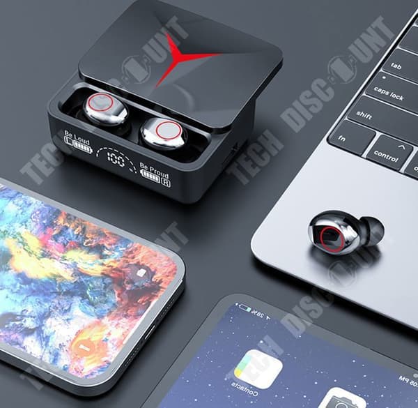 TD® M90proTWS Trådlöst Bluetooth-headset Long Life Skjutskydd Power Digital Display Spel Privat modell