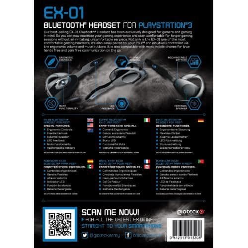 Bluetooth Headset EX-01 Gioteck- USED