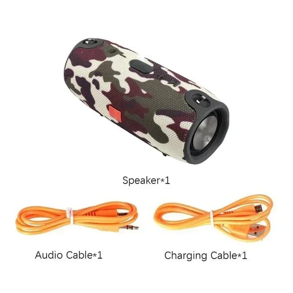Bluetooth-højttaler, 40W effektudgang, 3600mAh batteri,kamuflage