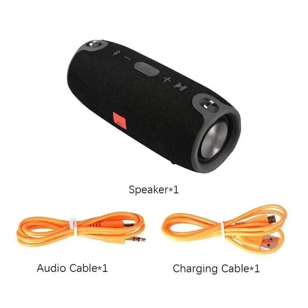 Bluetooth-højttaler, 40W effektudgang, 3600mAh batteri,sort