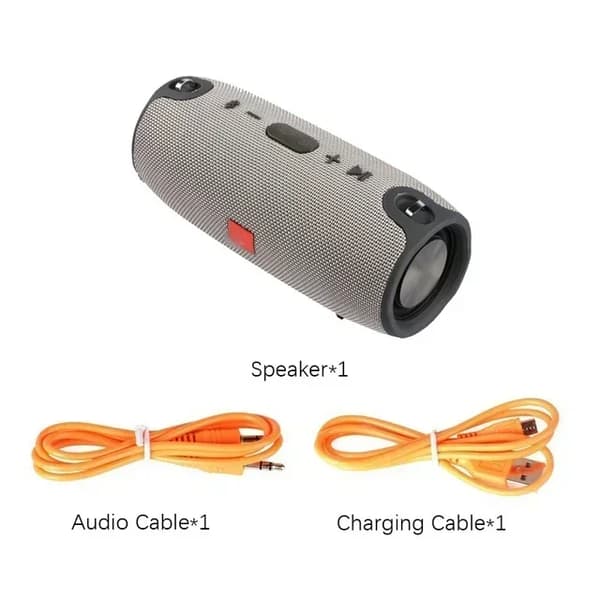 Bluetooth-högtalare, 40W uteffekt, 3600mAh batteri,GRIS
