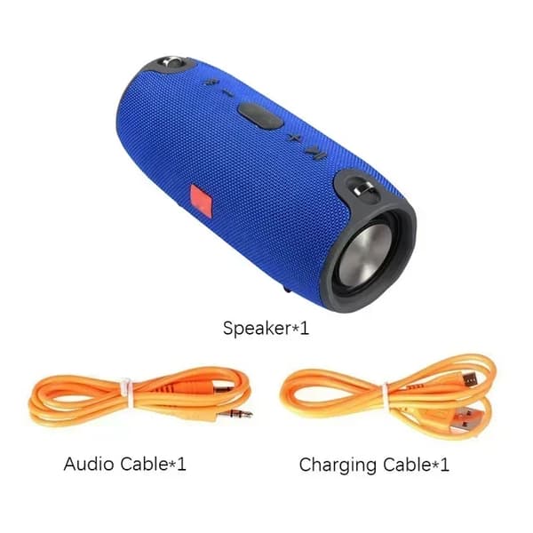 Bluetooth-højttaler, 40W effektudgang, 3600mAh batteri,Blå