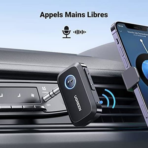 Bluetooth-mottagare - UGREEN - 5.4 - Handsfree-samtal - Jack 3,5mm - 15 timmars batteritid