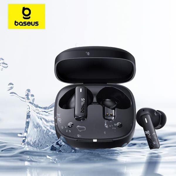 Bowie E19 trådlösa hörlurar (A00069600223-00) Bluetooth 5.3, True Wireless, touchkontroll, ENC-samtal, IPX5 Baseus vit
