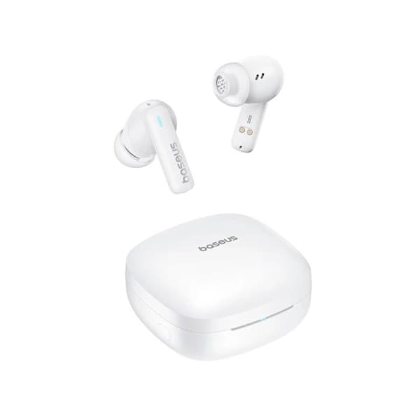 Bowie E19 trådlösa hörlurar (A00069600223-00) Bluetooth 5.3, True Wireless, touchkontroll, ENC-samtal, IPX5 Baseus vit