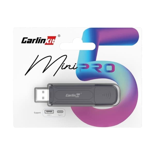 CarlinKit Mini SE Pro – 2-i-1 Trådlös Apple CarPlay & Android Auto Adapter
