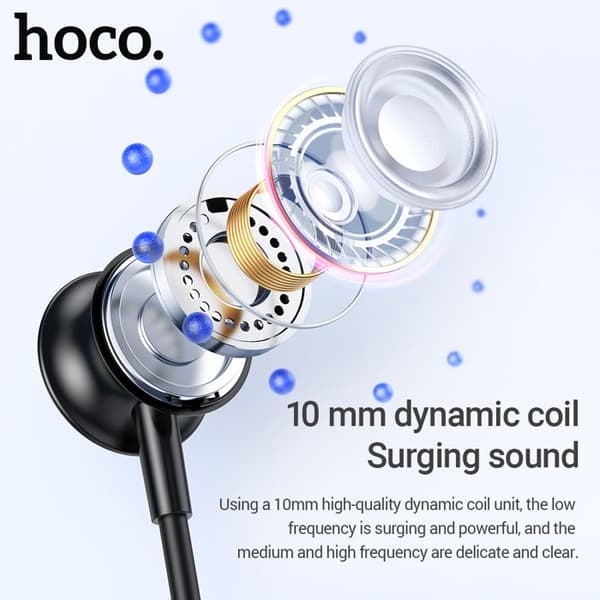 Bluetooth-hörlurar (ES62) för sport, BT-stöd, TF-kort - Hoco - Svart