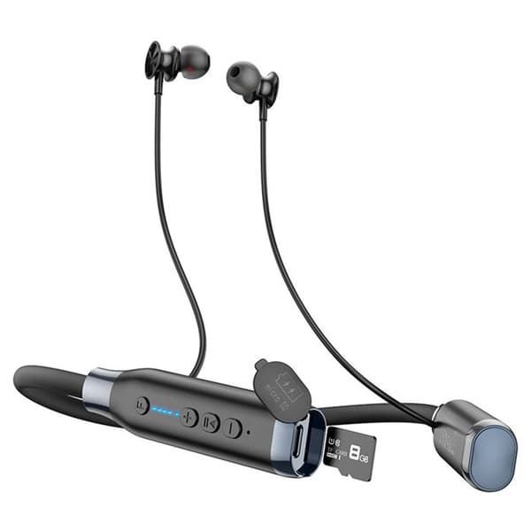 Bluetooth-hörlurar (ES62) för sport, BT-stöd, TF-kort - Hoco - Svart