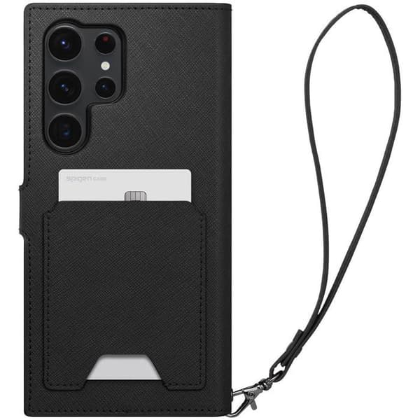 Spigen Plånbok S Plus Svart Samsung Galaxy S23 Ultra