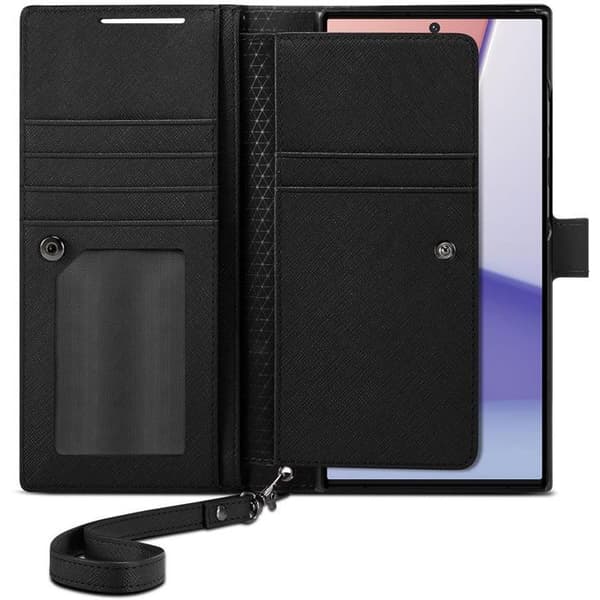 Spigen Plånbok S Plus Svart Samsung Galaxy S23 Ultra