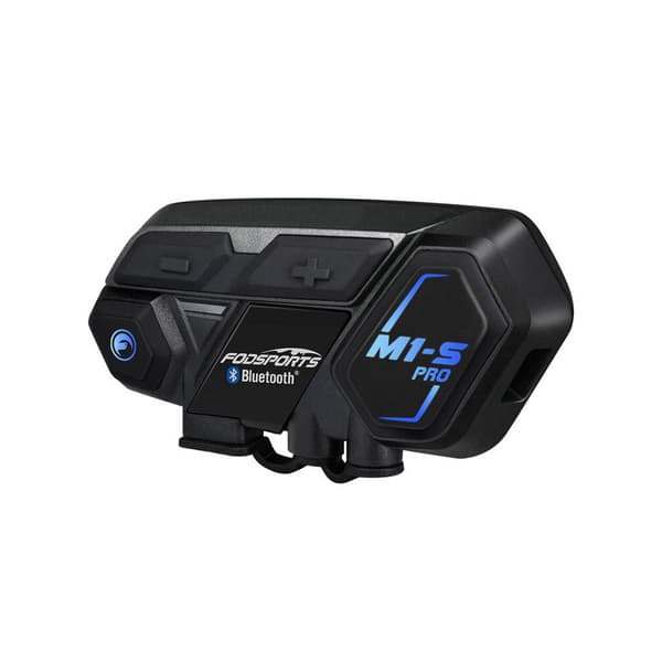 Intercom-hodesett for motorsykkel med 2000 meters rekkevidde og Bluetooth-støtte - 2-pakning