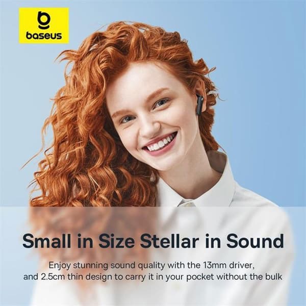 Trådlösa hörlurar Bowie E16 (A00061900313-01) Bluetooth 5.3, True Wireless, touchkontroll, vattentåliga Baseus Blue