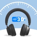 Miniatyrbild 6 av 6: Trådlös Bluetooth-hörlur med brusreduktion, 30 timmars batteritid, vridbar, Akashi, svart