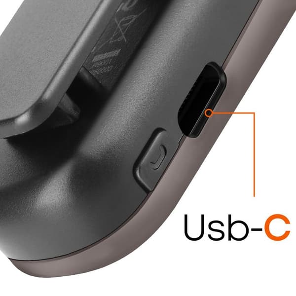 Bluetooth-öronsnäcka Klipp Återvinningsbar Kabel Autonomi 20h LED-skärm LinQ Svart