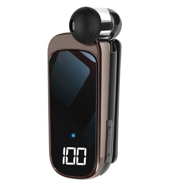 Bluetooth-öronsnäcka Klipp Återvinningsbar Kabel Autonomi 20h LED-skärm LinQ Svart