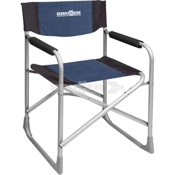 Brunner Blue and Black Captain Director's Chair - 0404184N.C05