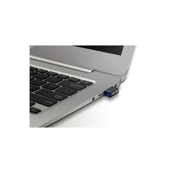 AC1200 Dual-Band USB 2.0 Wi-Fi-adapter/dongel - ASUS - USB-AC53nano - MU-MIMO-teknik - Svart