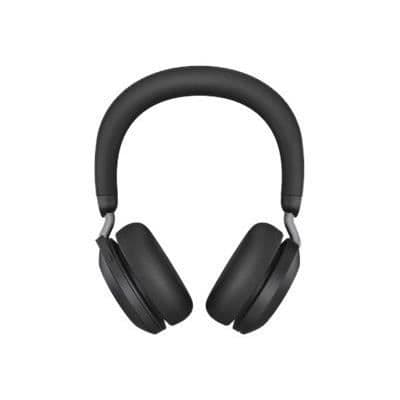 Jabra Evolve2 75 Headset - Trådlöst och trådbundet Bluetooth - Aktiv brusreducering - USB-C - Svart