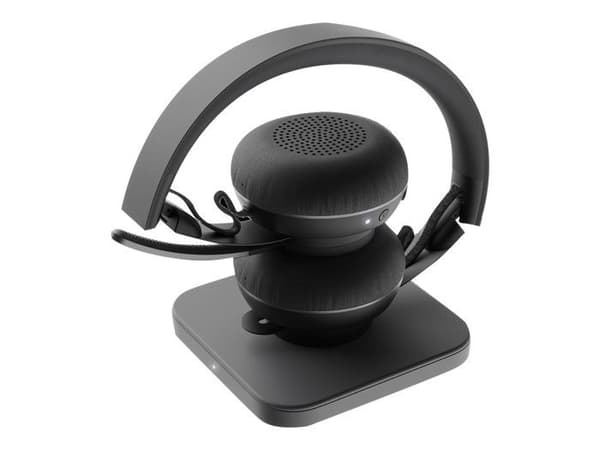 Trådlösa headset - Logitech - Zone Wireless Teams - Svart - Stereo - Aktiv brusreducering