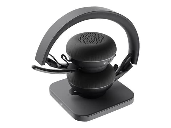 Trådlösa headset - Logitech - Zone Wireless Teams - Svart - Stereo - Aktiv brusreducering