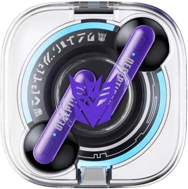 Transformers TF-T03 TWS hörlurar lila Avancerad Bluetooth 5.3-teknologi Effektivt batteri