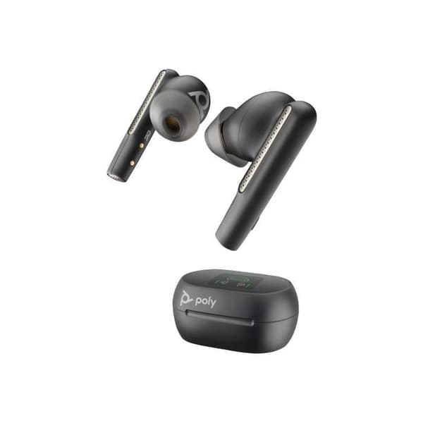 Trådlösa hörlurar - USB-A via Bluetooth-adapter - HP Inc. - Poly Voyager Free 60+ UC - Trådlösa hörlurar med mikrofon - i örat