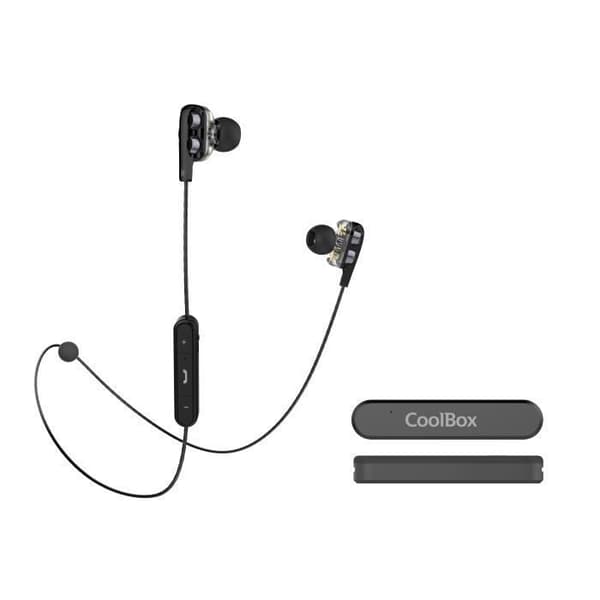 CoolBox CoolTwin, Wireless, in-ear, Binaural, Intra-aural, Black