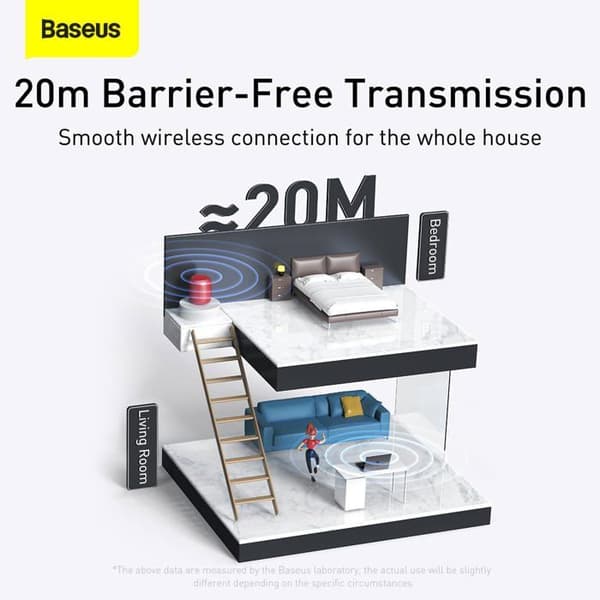 USB Bluetooth-adapter - BASEUS - BA04 - Bluetooth 5.0 - Räckvidd 20m - Plug and Play