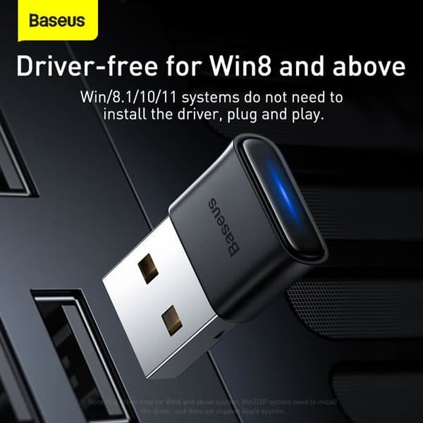 USB Bluetooth-adapter - BASEUS - BA04 - Bluetooth 5.0 - Räckvidd 20m - Plug and Play