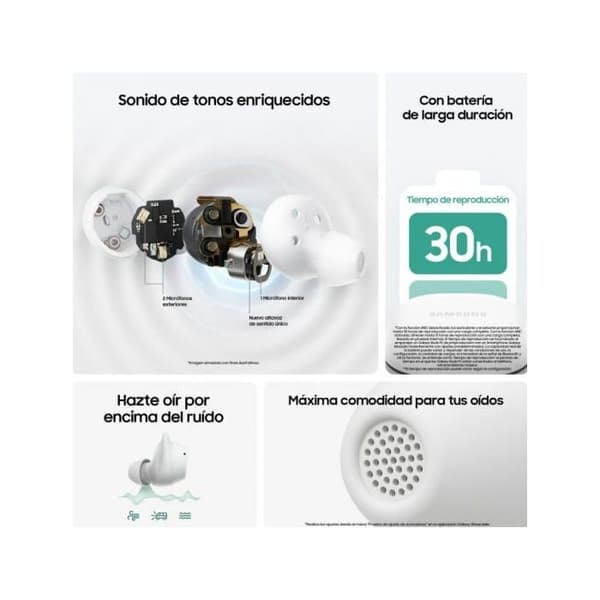 Samsung Galaxy Buds FE Bluetooth Grå (Graphite) SM-R400N