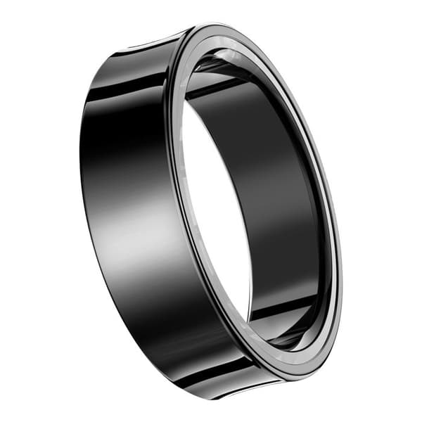 Bluetooth-ansluten ring Hälsospårning Multisport Vattentät Storlek 10 Svart