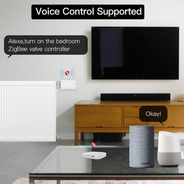 Hub Multi-Code Intelligent - Moes - Zigbee &amp; Bluetooth - Röstkontroll - 128 Enheter
