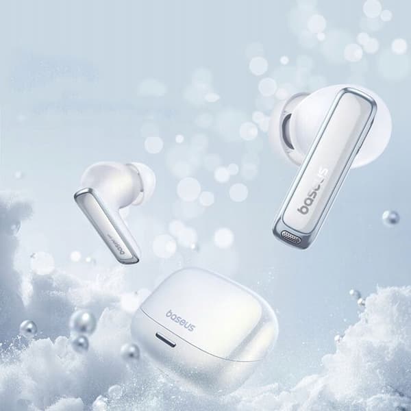 Trådlösa Hörlurar - Baseus - M2S Pro - Bullerdämpning 52 dB - Batteritid 35h - Bluetooth 5.4