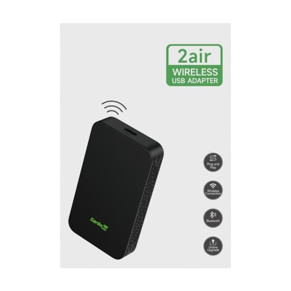 Carlinkit 5.0 2Air trådløs CarPlay og trådløs Android Auto